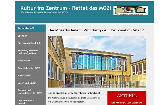 Screenshot Webseite MOZ-BI